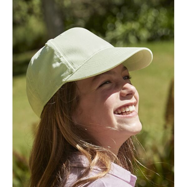 Beechfield Kids Organic Cotton 5 Panel Cap Thumbnail