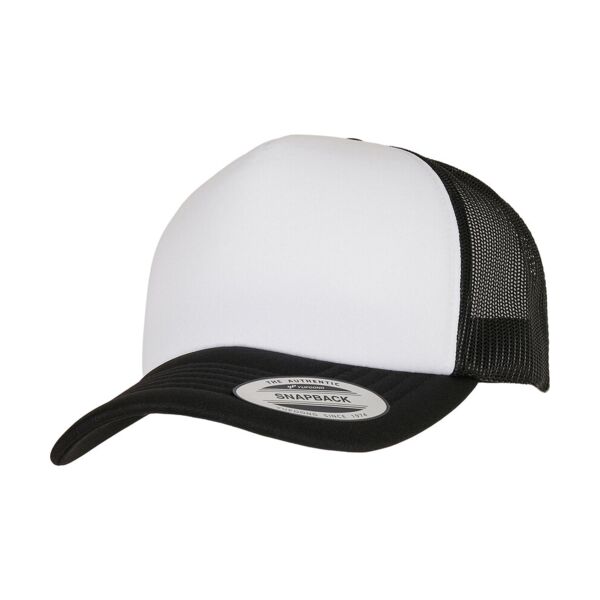 YP Classics® curved foam trucker cap – white front (6320W) Thumbnail