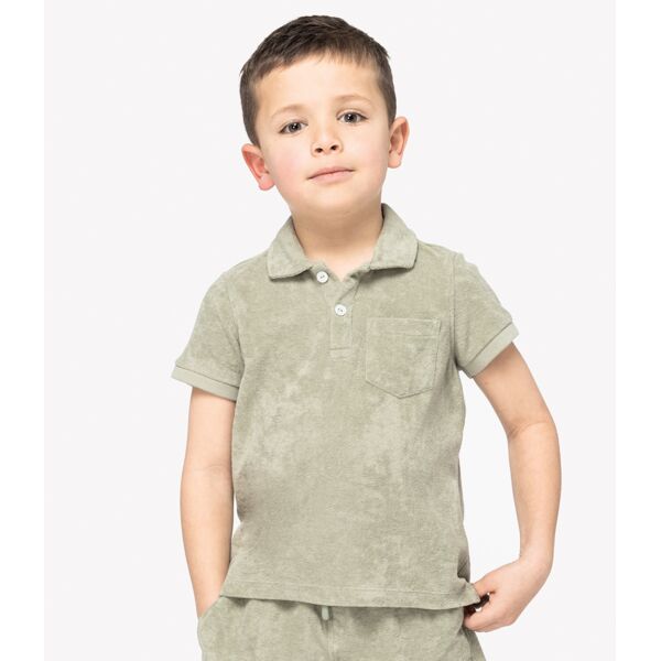 Native Spirit Kids Terry Towel Polo Shirt Thumbnail