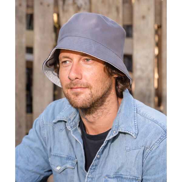 Core recycled reversible bucket hat Thumbnail