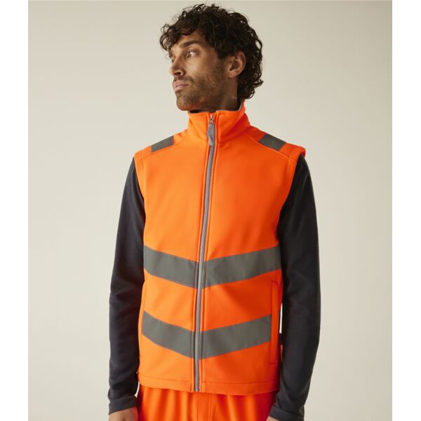 Regatta High Visibility Pro Contract Ablaze Soft Shell Bodywarmer Thumbnail